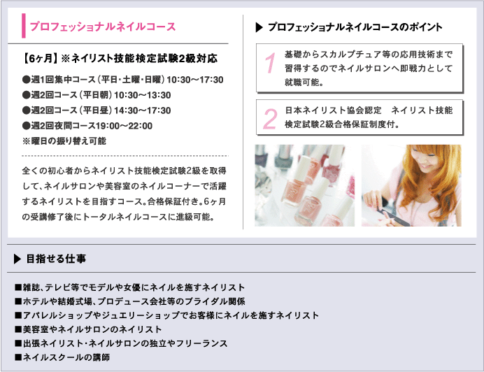 プロフェッショナルネイルコース