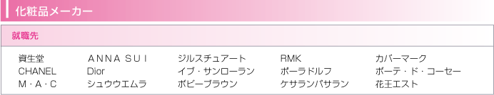 化粧品メーカー