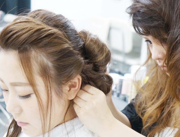 リボンヘア作り方