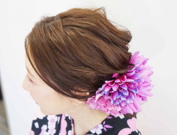 浴衣ヘア右
