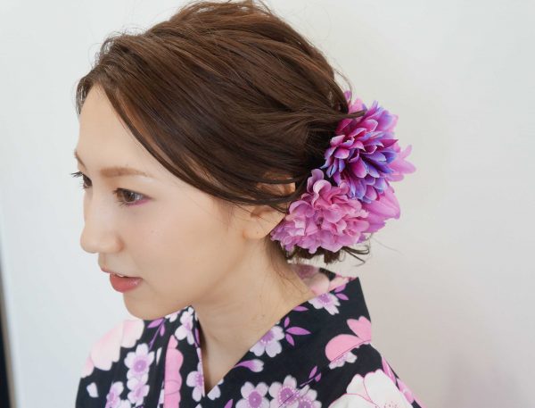 浴衣ヘア横顔
